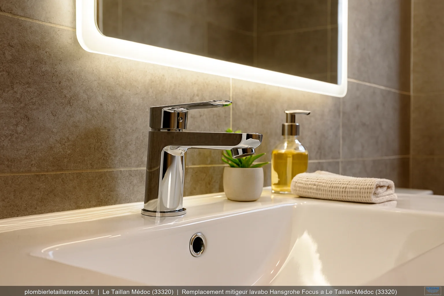 Remplacement mitigeur lavabo Hansgrohe Focus a Le Taillan-Médoc (33320)